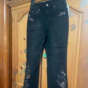 Diane Gilman Embroidered Jeans